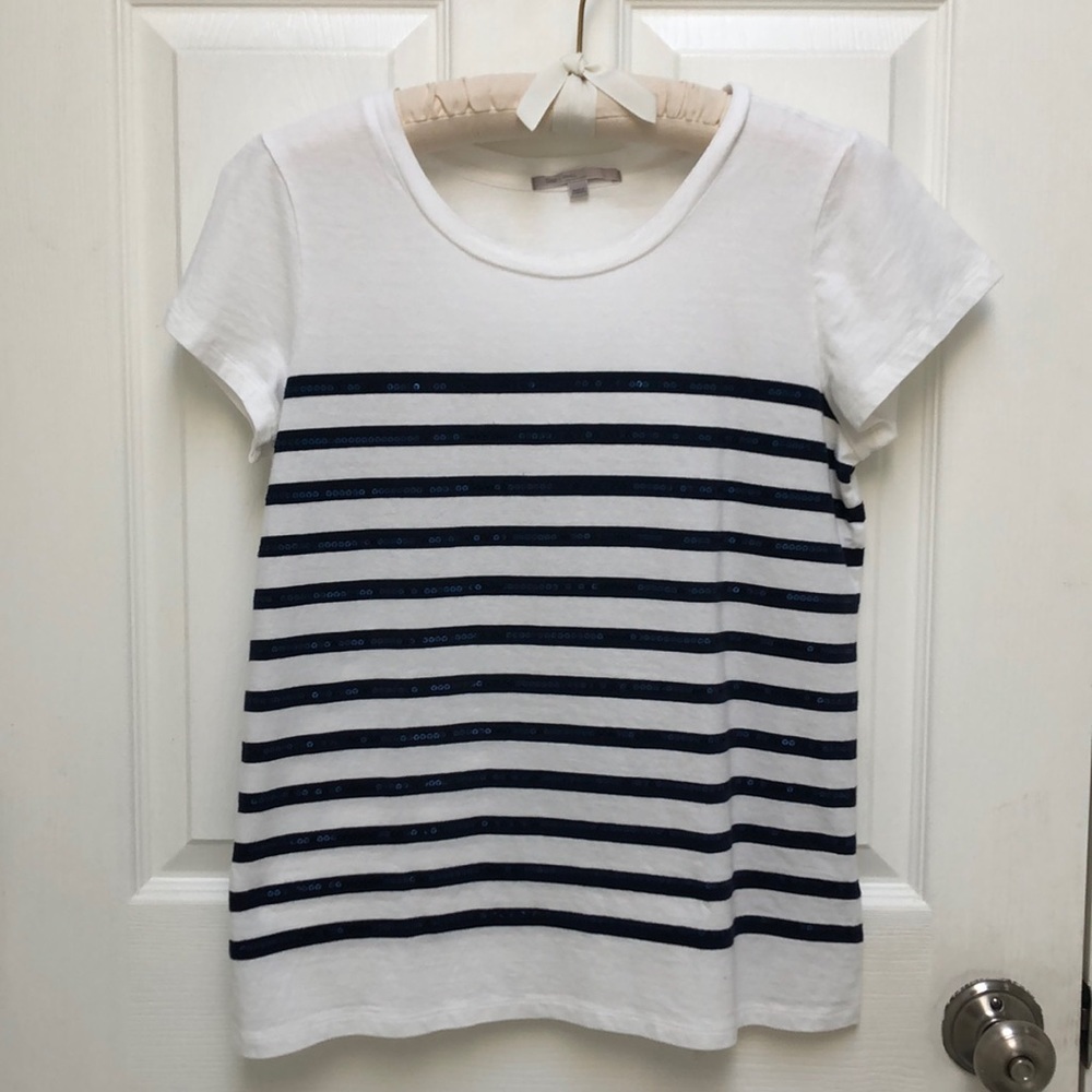 VGUC - Gap nautical t-shirt with subtle sequins
